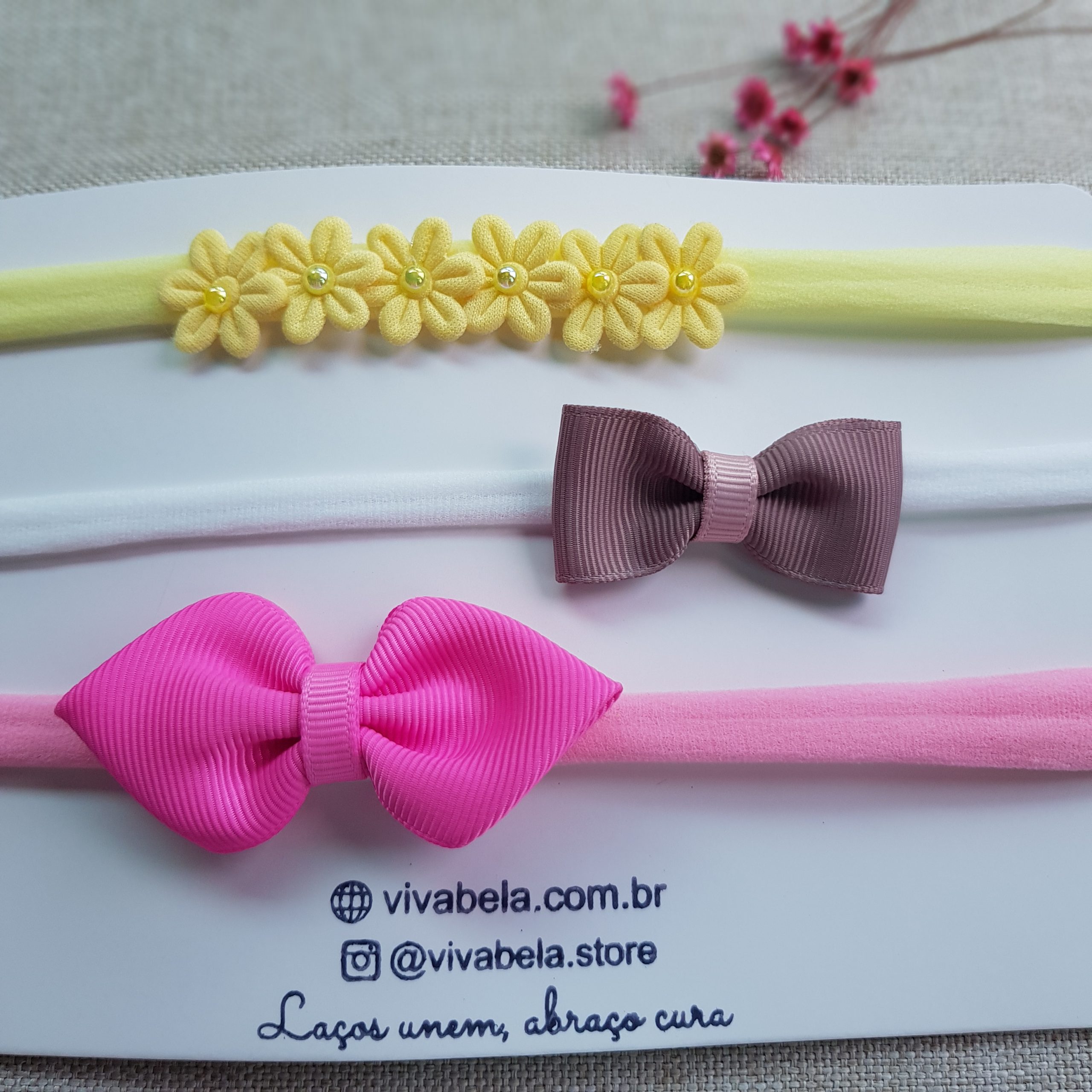 Laço Baby Coleção Alana - Kit c/3