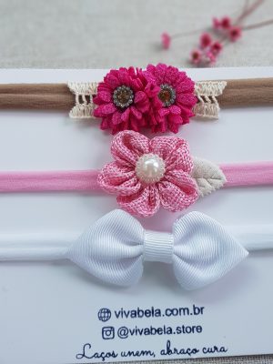 Laço Baby Coleção Alice – Kit c/3