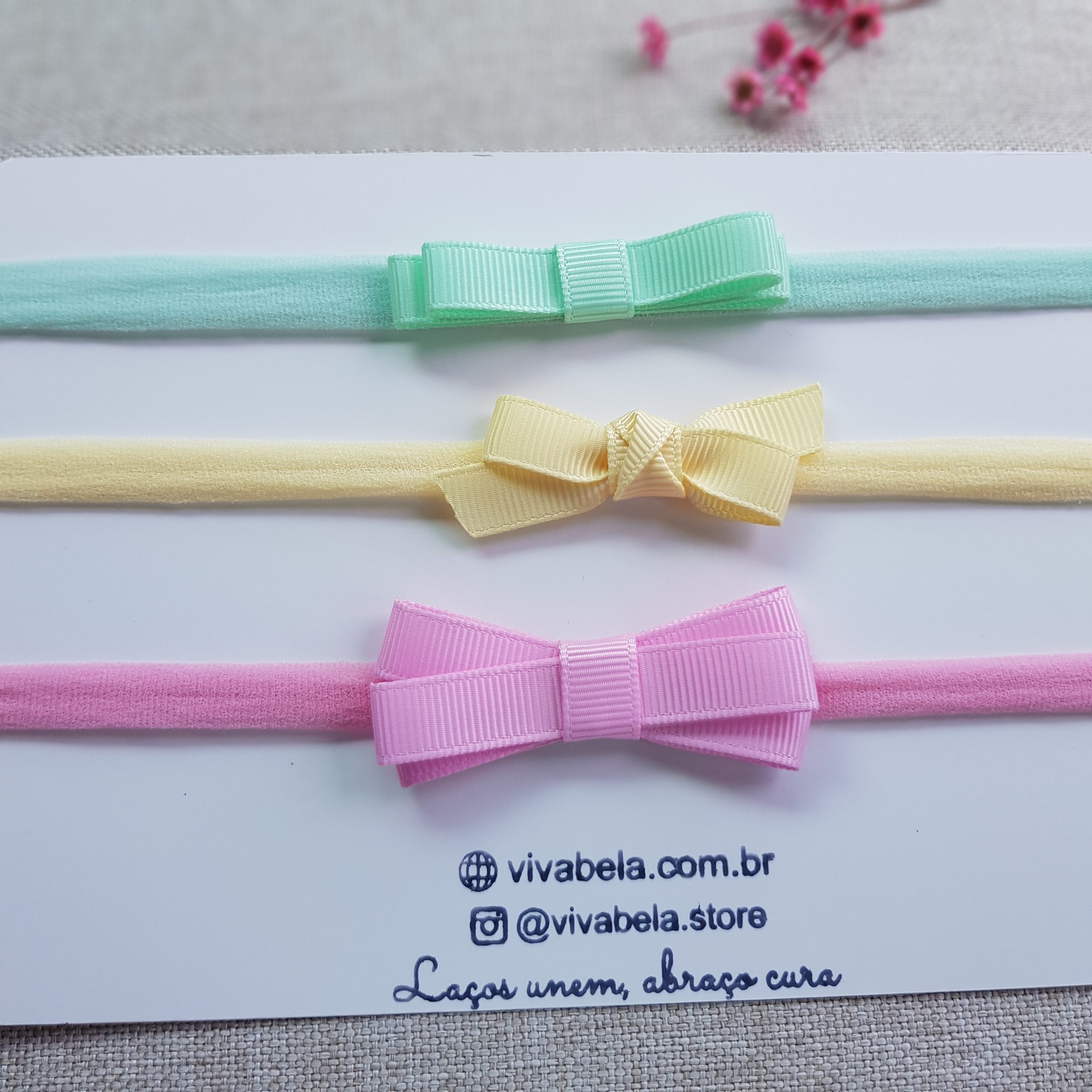 Laço Baby Coleção Mônica - Kit c/3