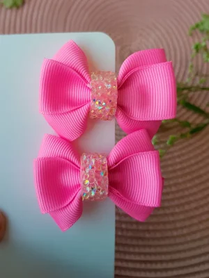 Laço Infantil Artesanal Rosa – Irís