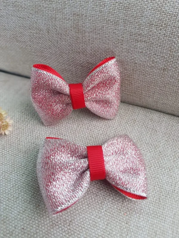 Laço Infantil Artesanal Vermelho - Júlia