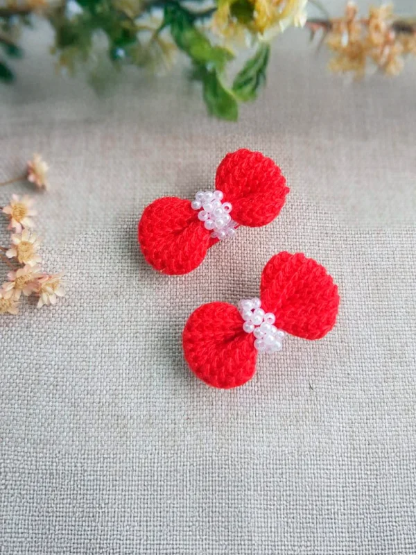 Laço Infantil Artesanal Vermelho - Lara - Imagem 3