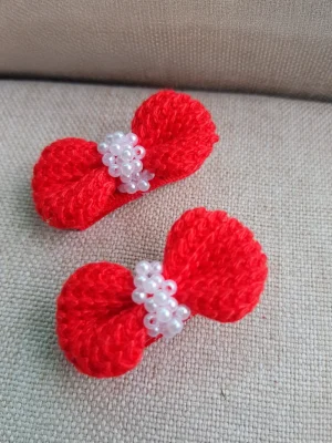 Laço Infantil Artesanal Vermelho – Lara