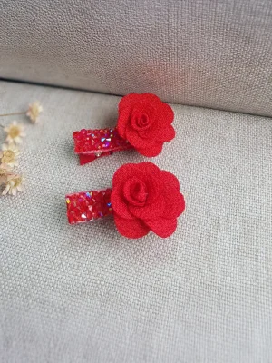 Laço Infantil Artesanal Vermelho – Maitê