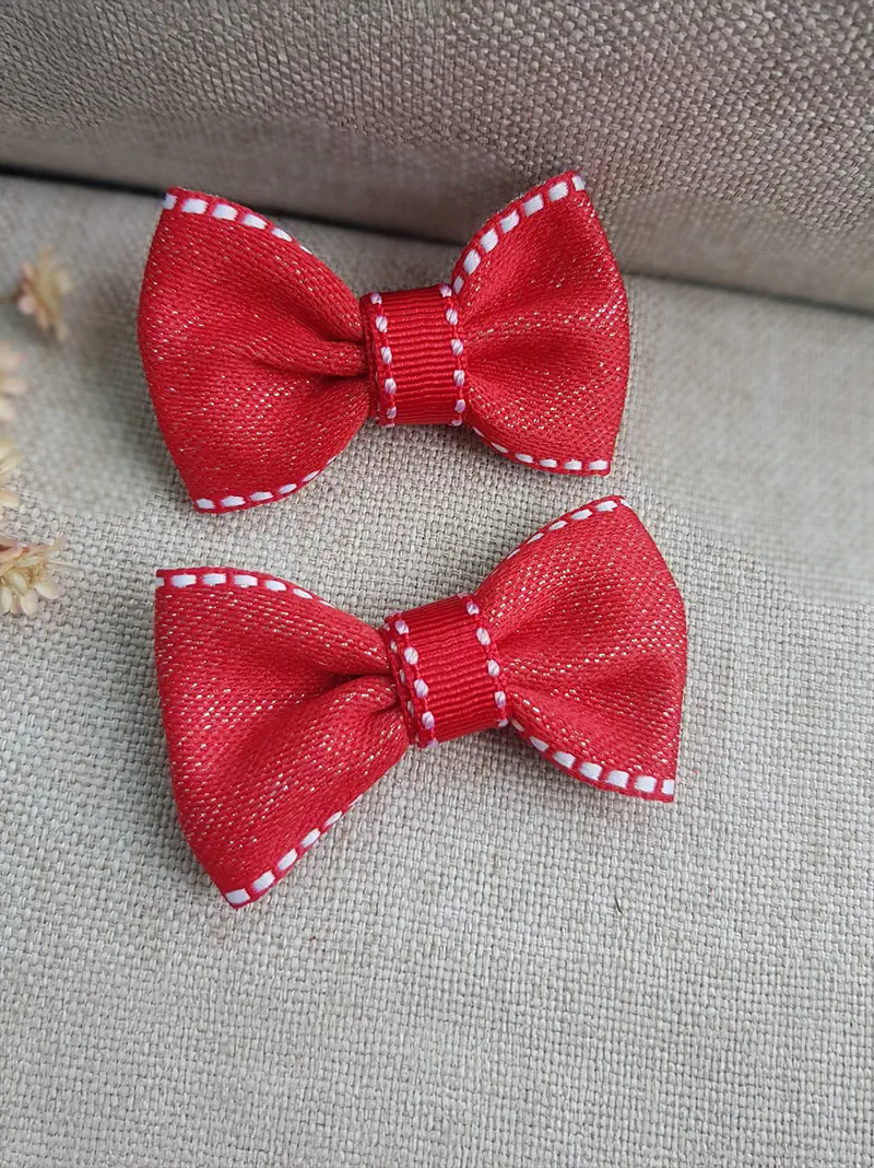 Laço Infantil Artesanal Vermelho - Meg