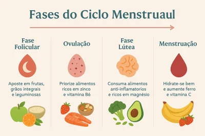 Alimentação ideal para cada fase do ciclo menstrual